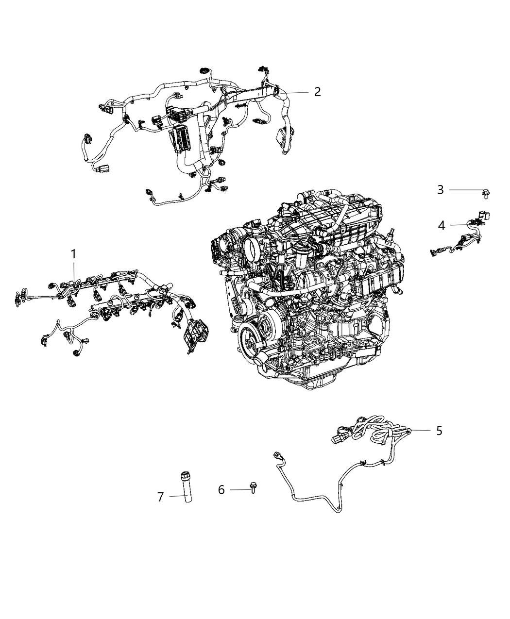 68396716AF Mopar Wiring Engine