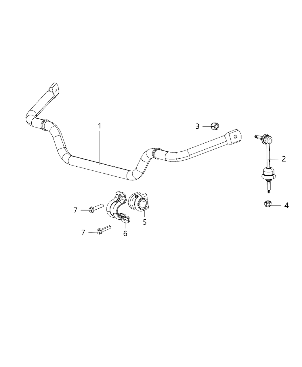 Mopar 68361903AA Stabilizer Bar Front