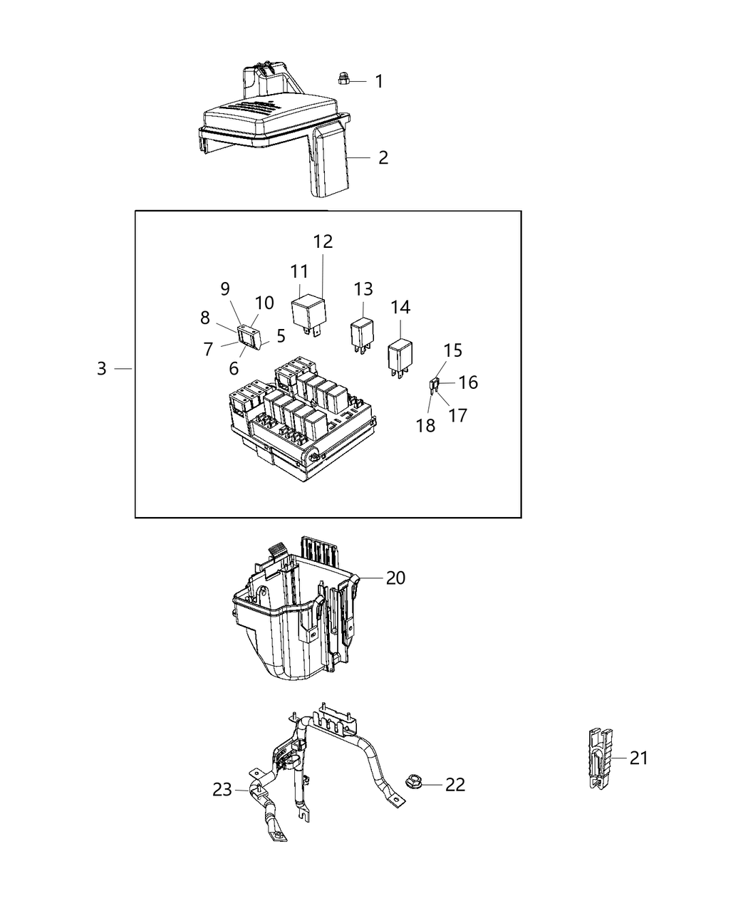 Mopar 6106575AA Relay Micro