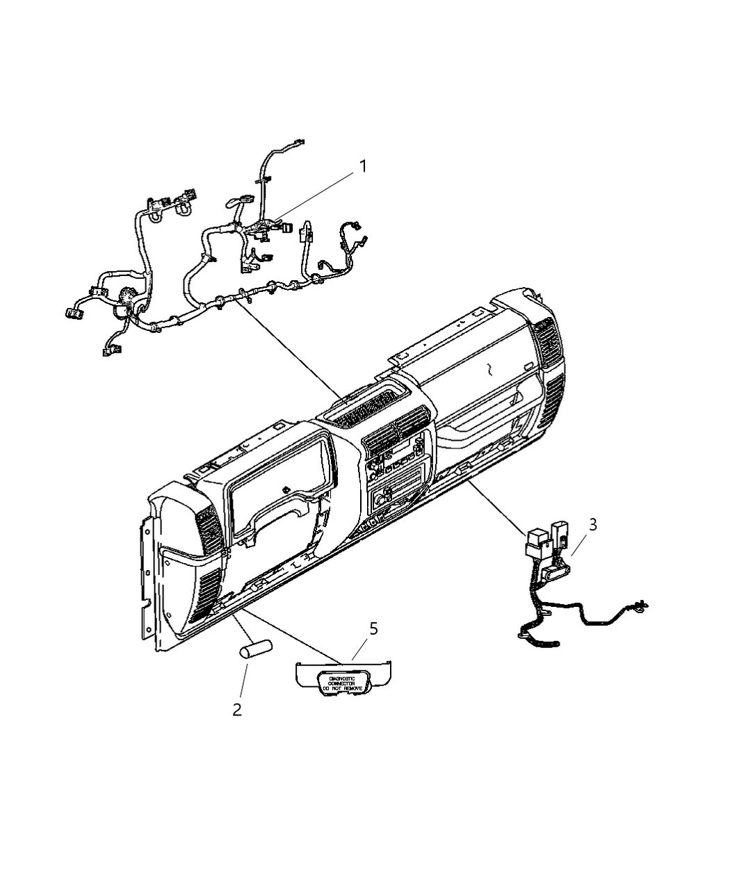 Mopar 56055155AA Wiring Instrument Panel