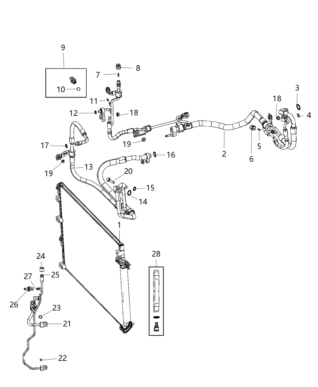 Mopar 68229716AD Line A/C Liquid Jumper