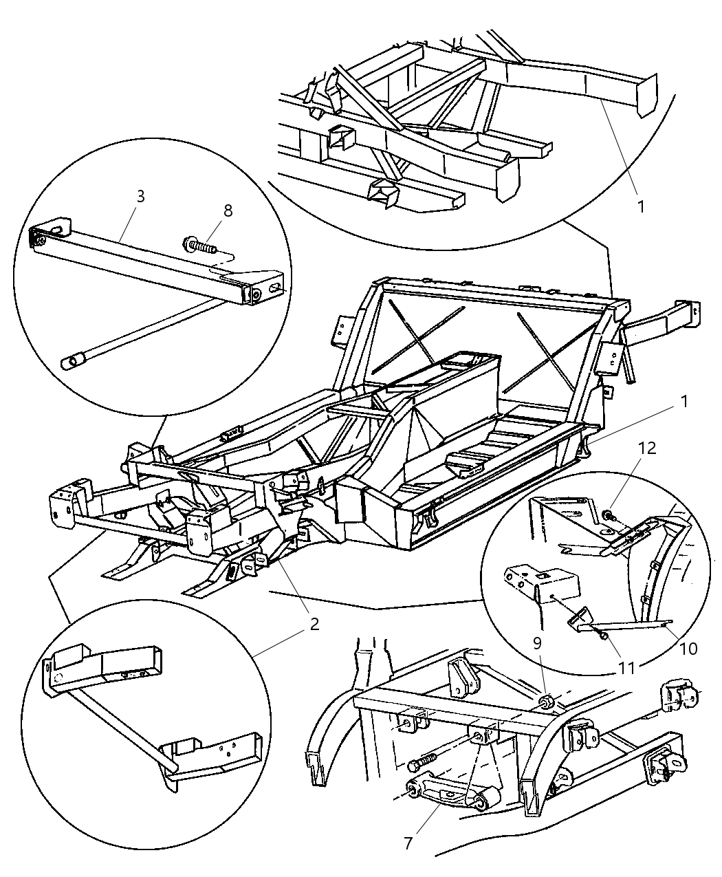 Mopar 4855232AC Frame 4855232AC Mopar Frame