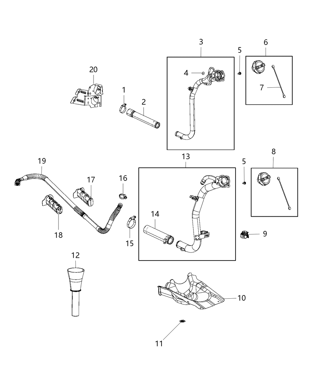 Mopar 52029514AC Tube Vent Mopar 52029514AC Tube Vent