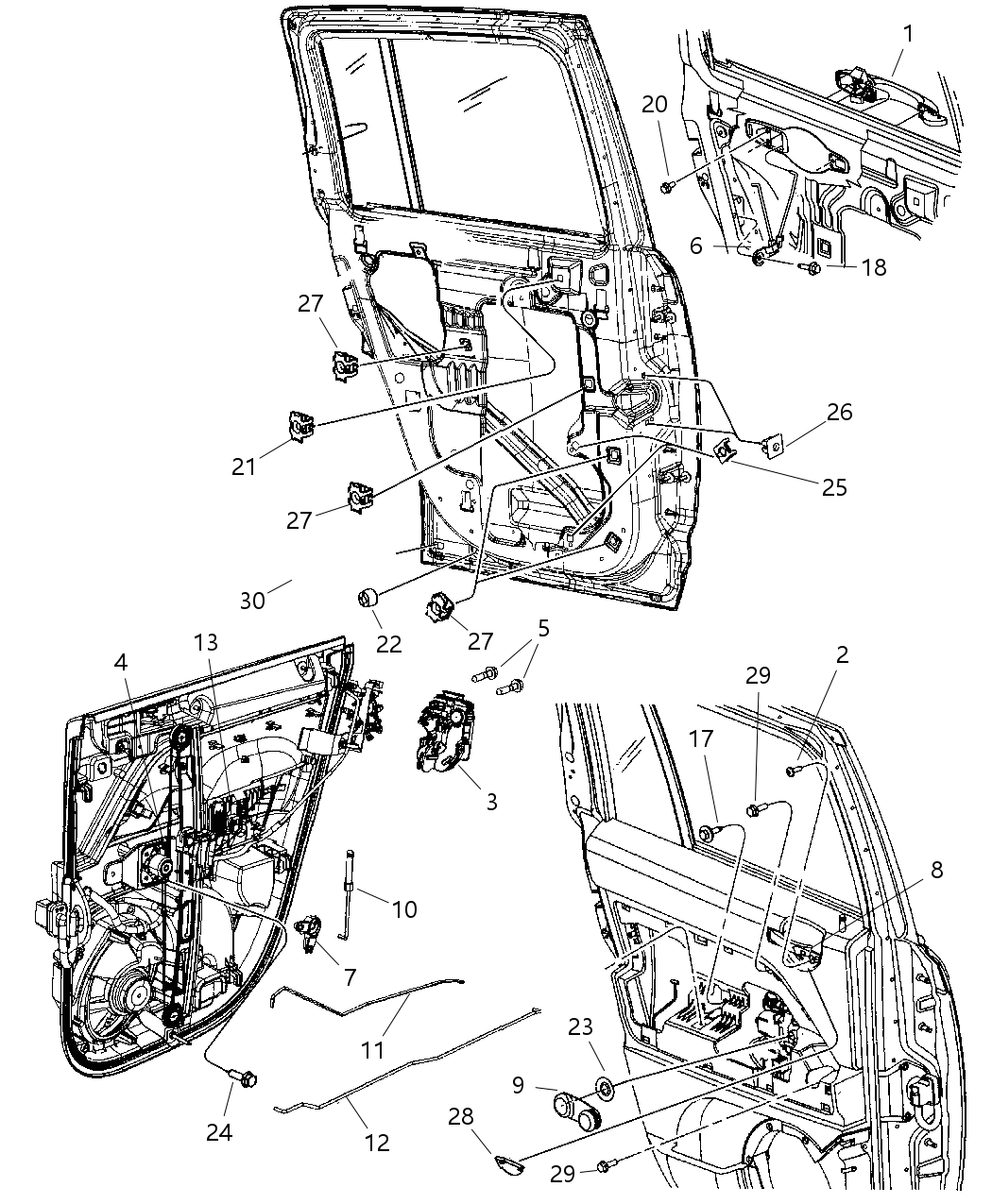 XU81HGNAE Mopar Handle Exterior Door
