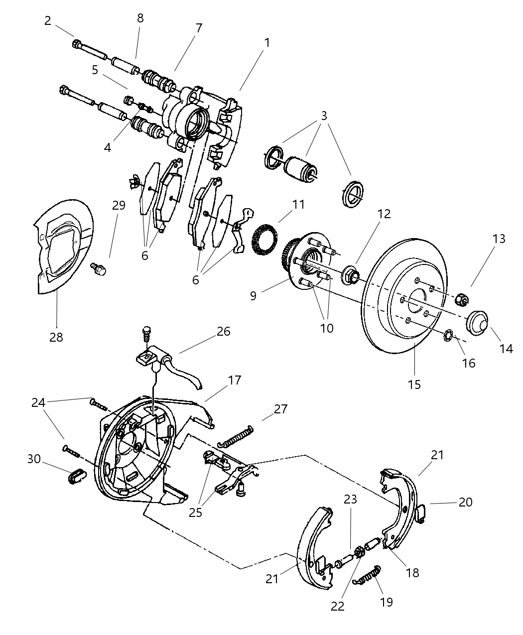 Mopar V2013208AB Pad Kit Rear Disc Brake
