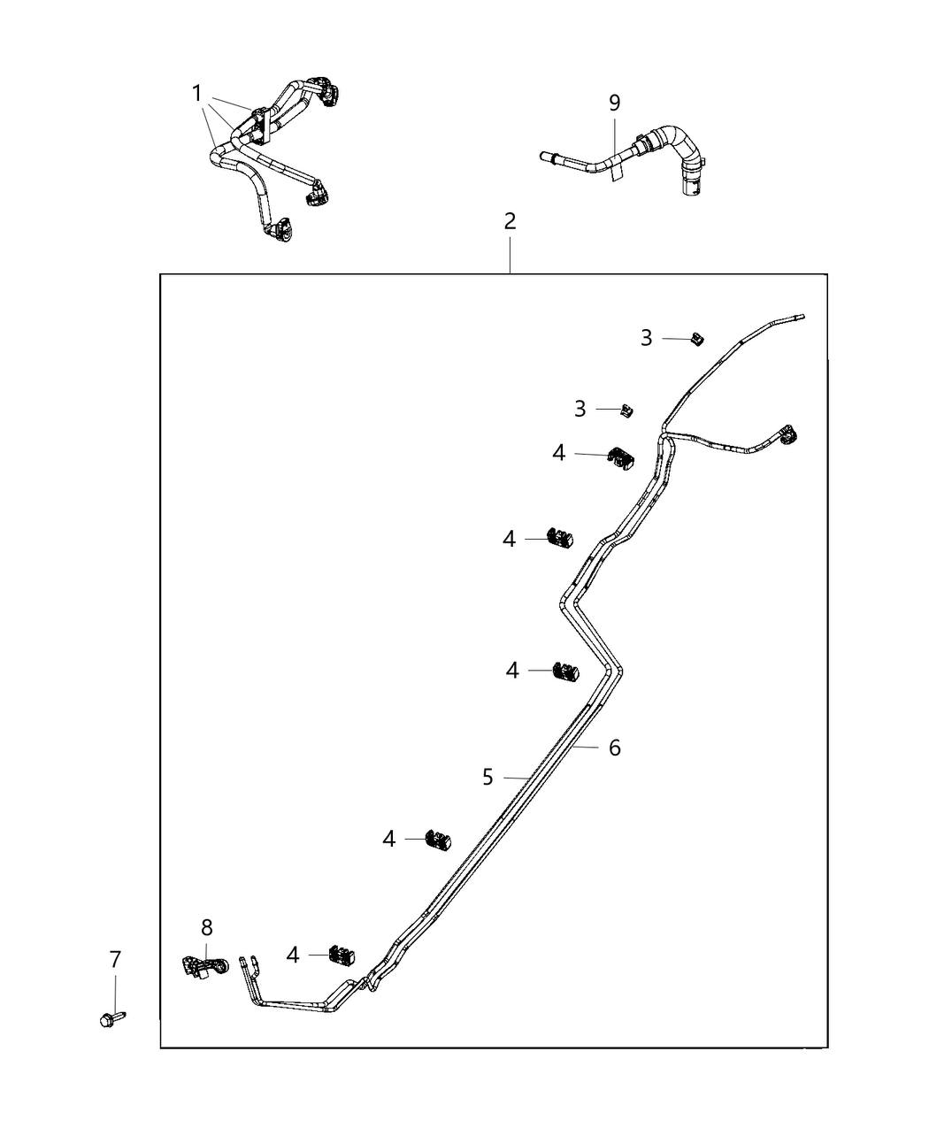 Mopar 68110220AC Bundle Fuel Supply And Return
