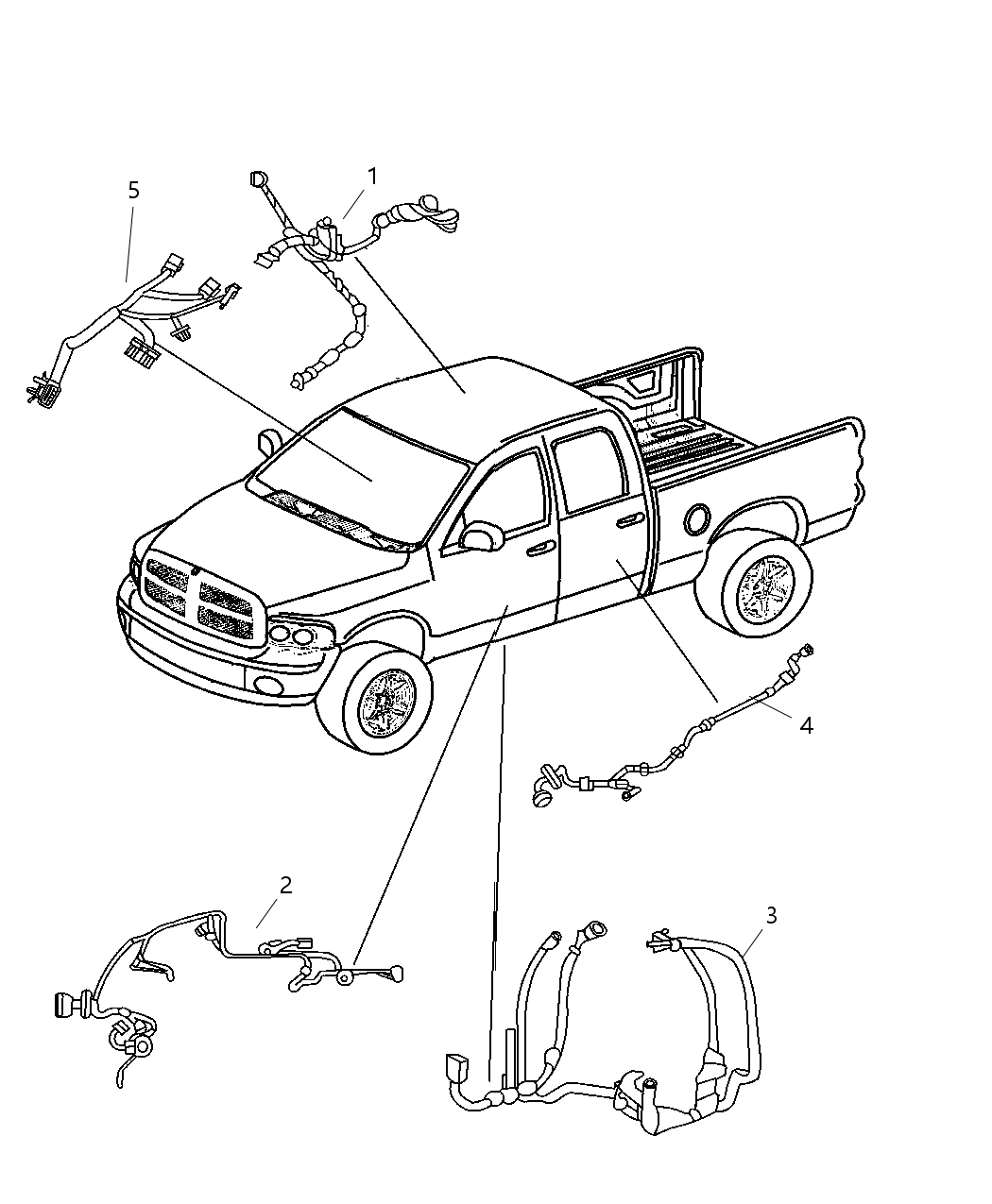 Mopar 56049600AD Wiring Rear Door