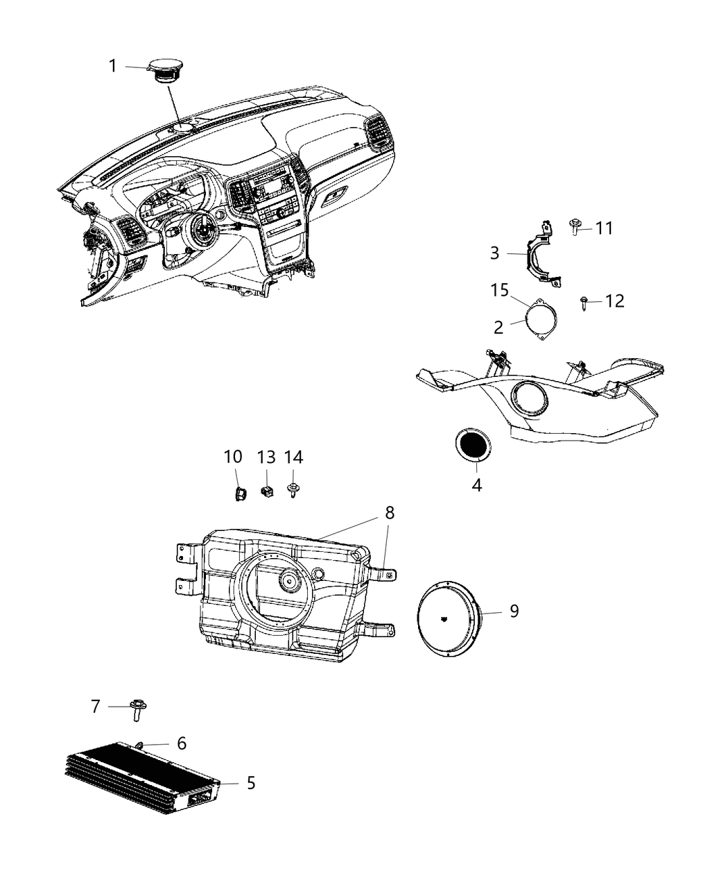 Mopar 68444324AB Amplifier Mopar 68444324AB Amplifier