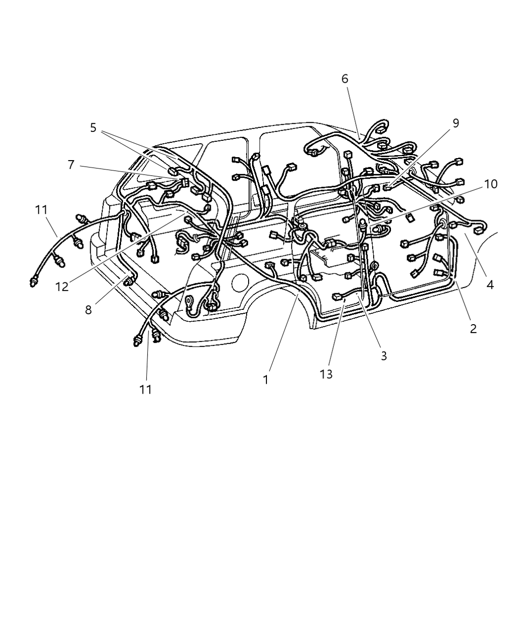 Mopar 56042466AC Wiring Unified Body 56042466AC Mopar Wiring Unified Body