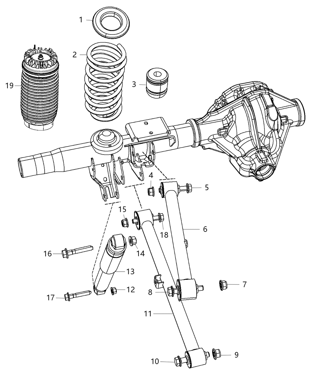 Mopar 4877136AA Spring Rear Coil