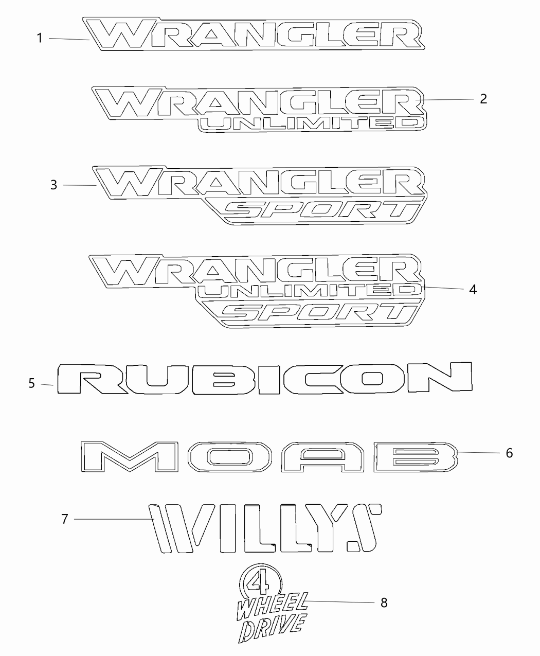 Mopar 68494471AA Decal Front Fender