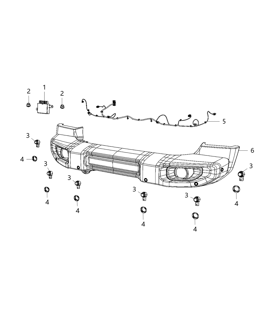 Mopar 68441031AC Module Parking Assist