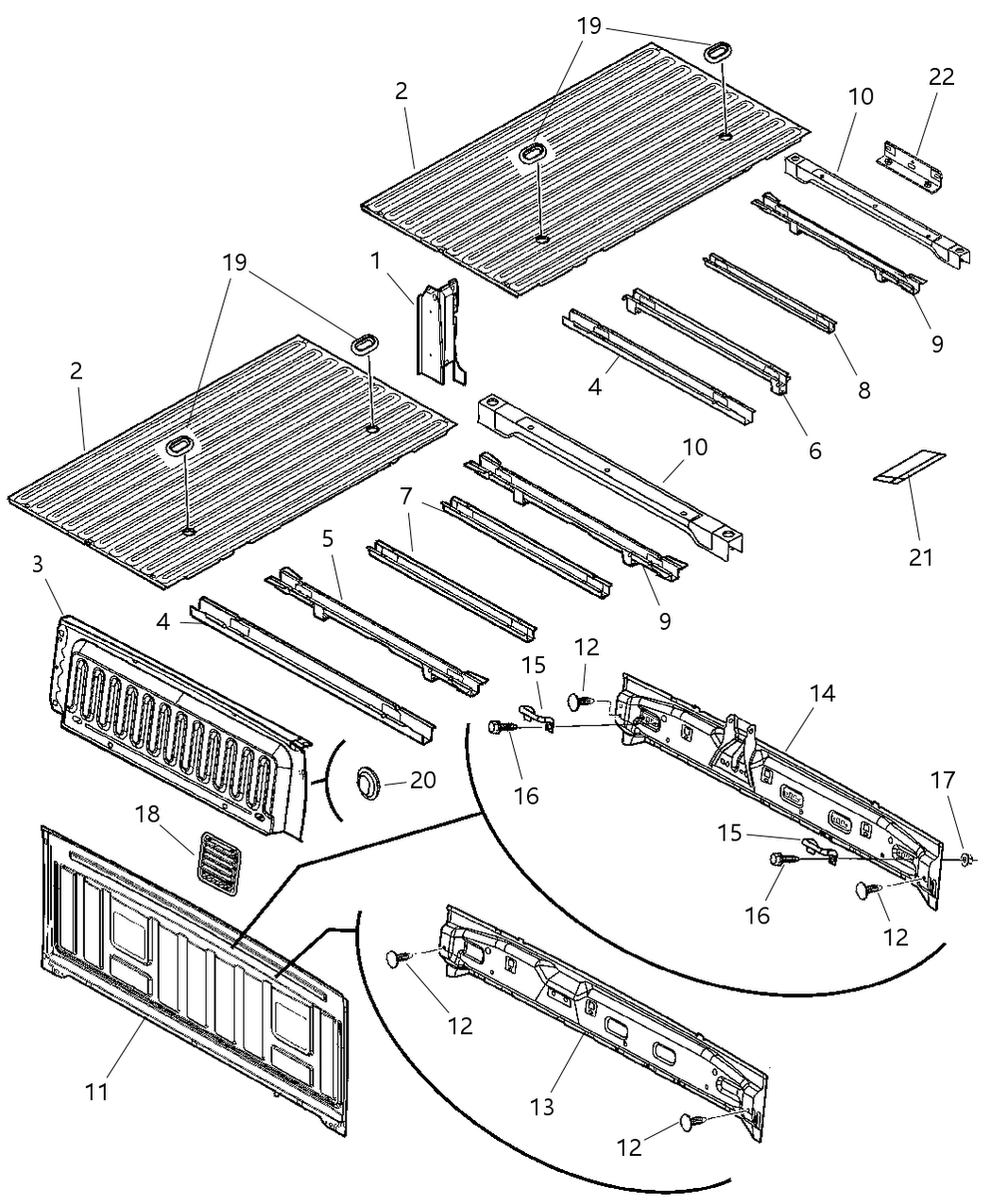 Mopar 55276272AA Reinforcement Cab Back Mopar 55276272AA Reinforcement Cab Back