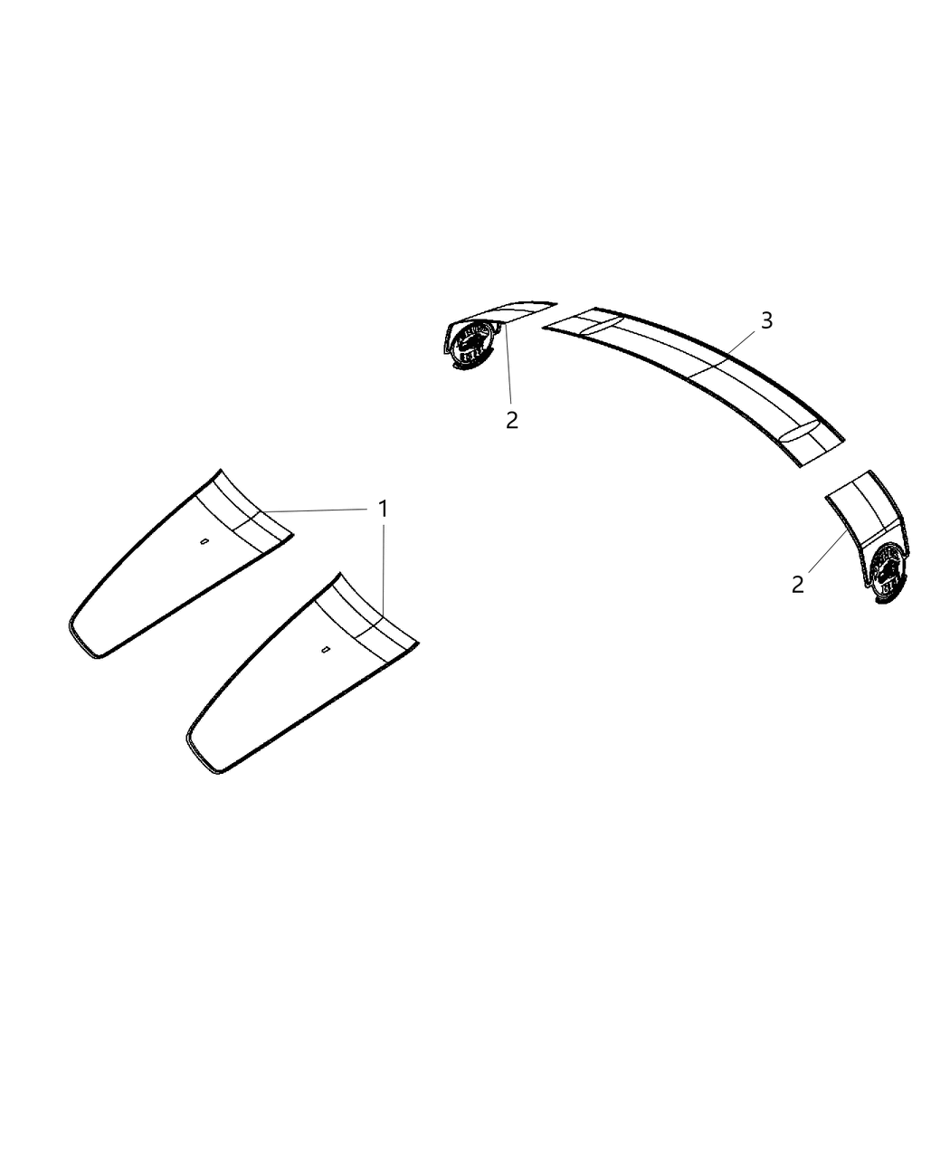 68216112AA Mopar Decal Bodyside