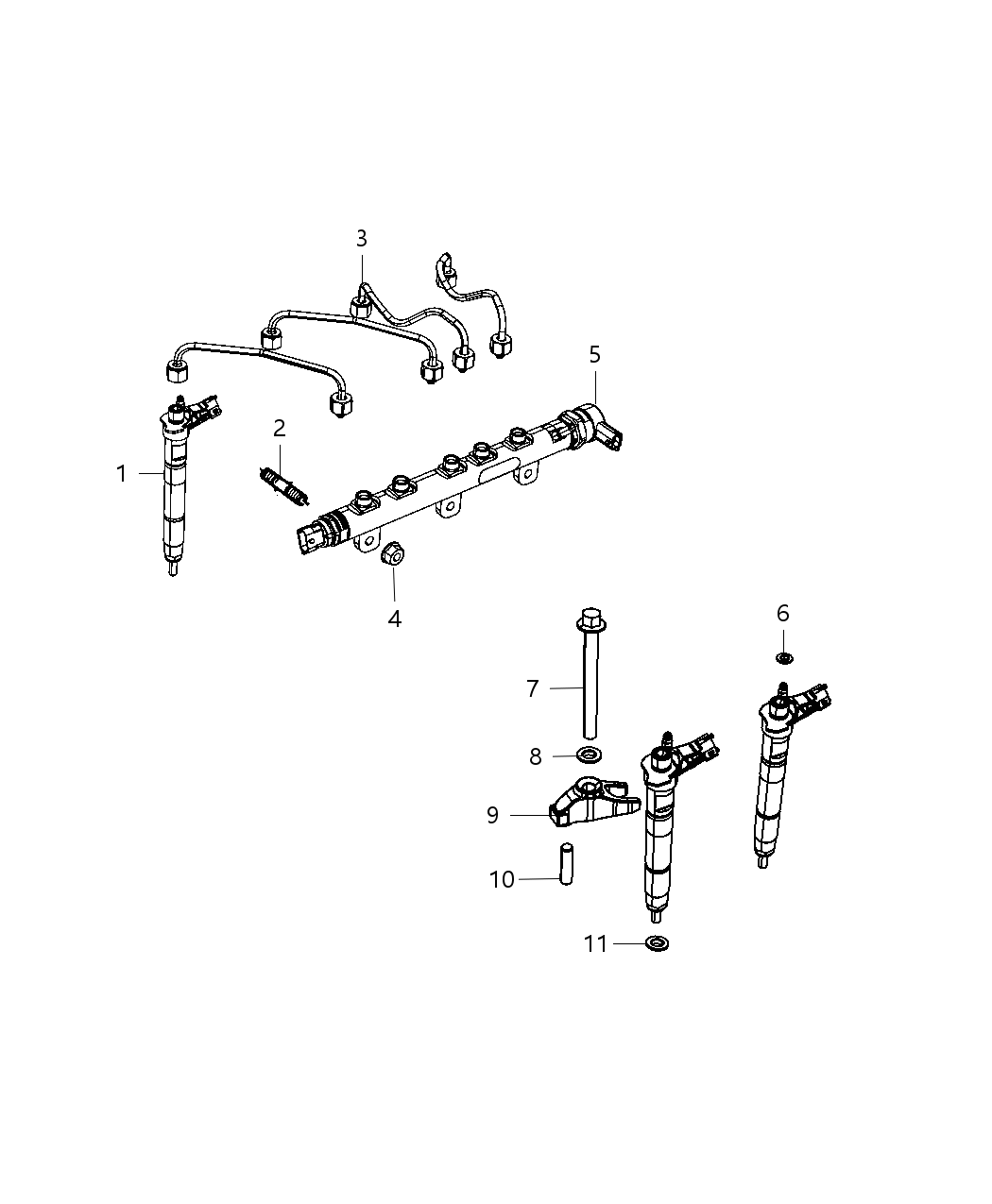 Mopar 68209653AA Tube Fuel Return