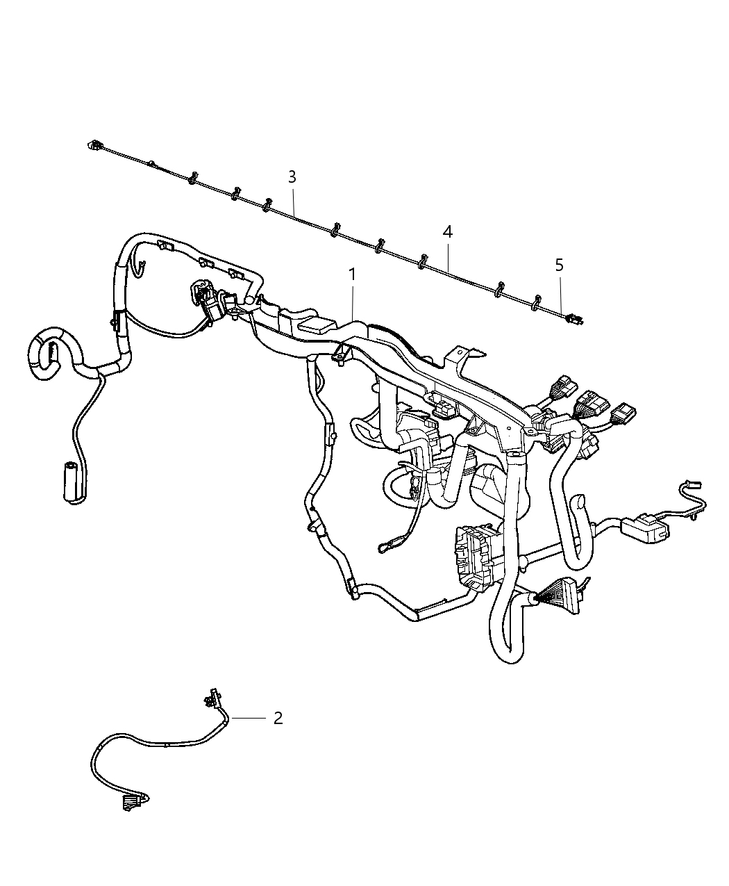 Mopar 68066436AA Wiring Satellite Digital Audio Overlay