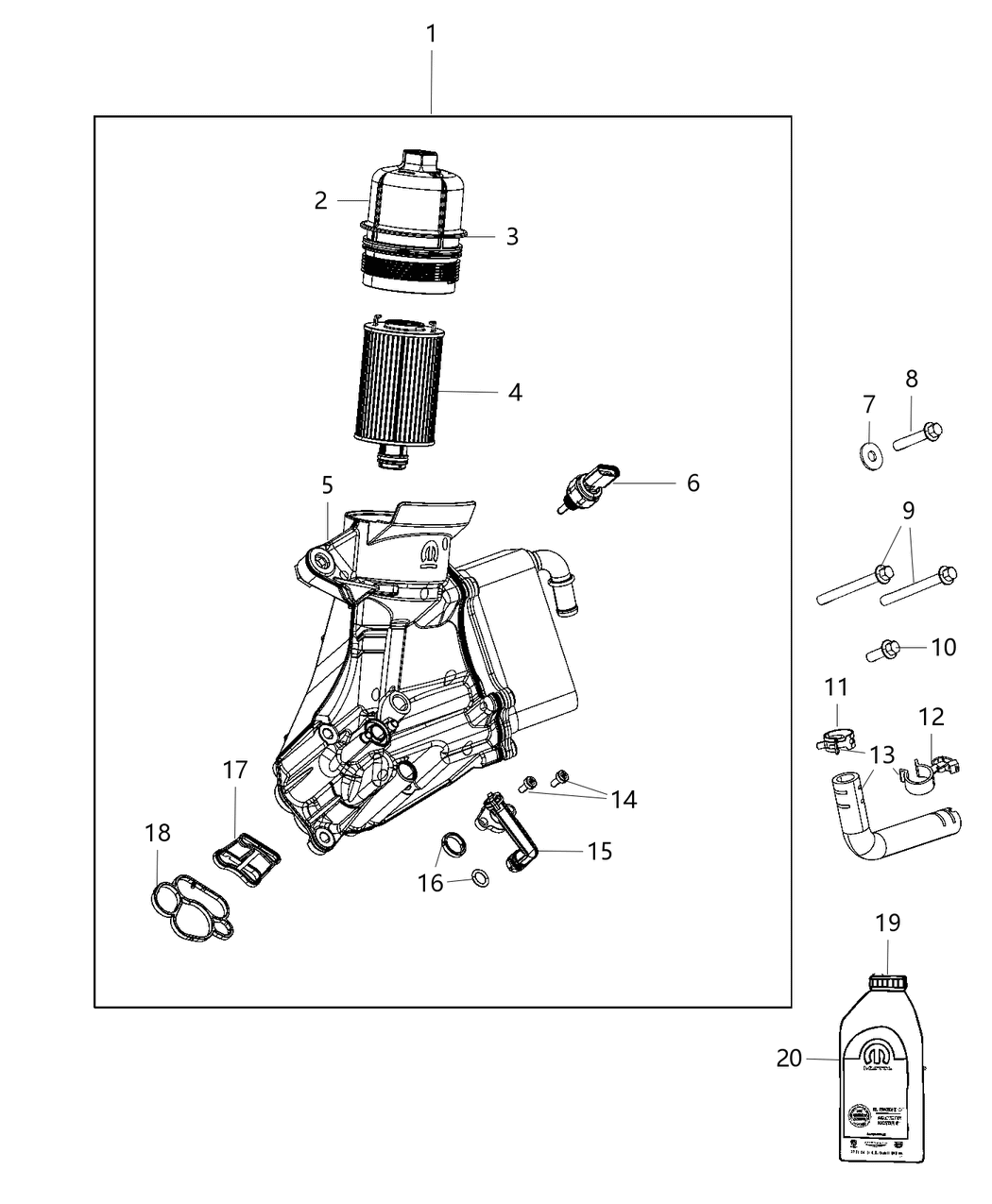 Mopar 68490032AA Bolt Hexagon Flange Head