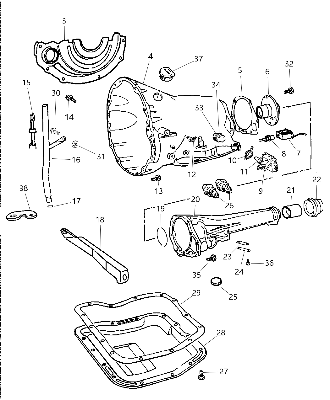 Mopar 5072420AC Seal And Gasket Package Transmission Mopar 5072420AC Seal And Gasket Package Transmission