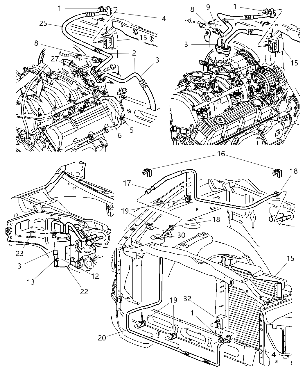 Mopar 55057007AB Line A/C Suction 55057007AB Mopar Line A/C Suction