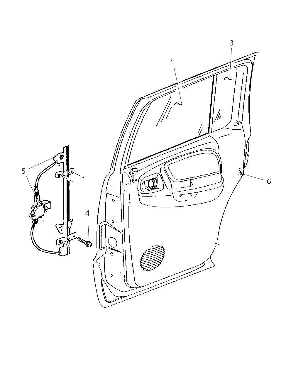 Mopar 55256478AC Channel Door Glass 55256478AC Mopar Channel Door Glass