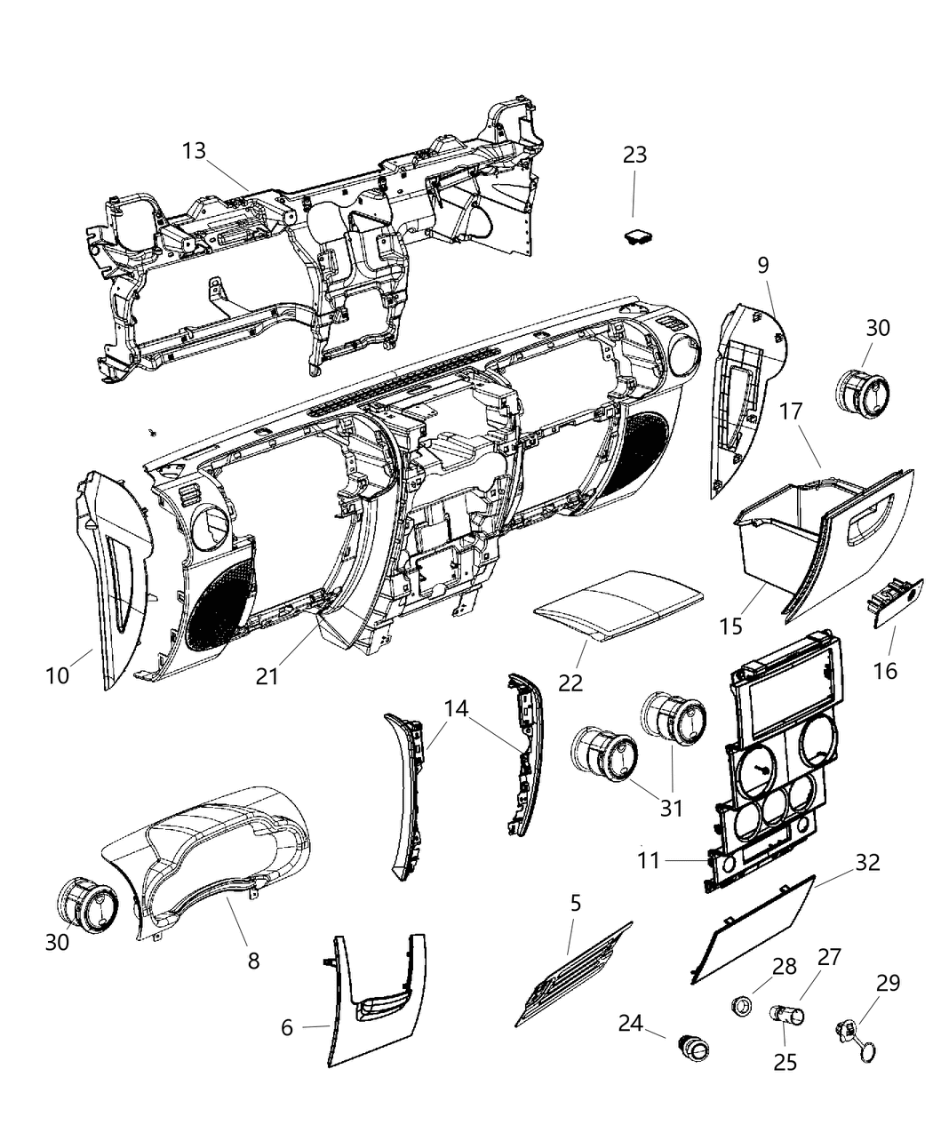 Mopar 68003437AA Bracket Brake Lamp Switch