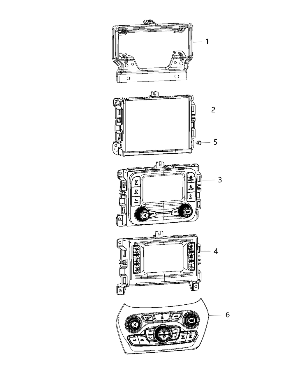 Mopar 68209713AB Bracket Radio