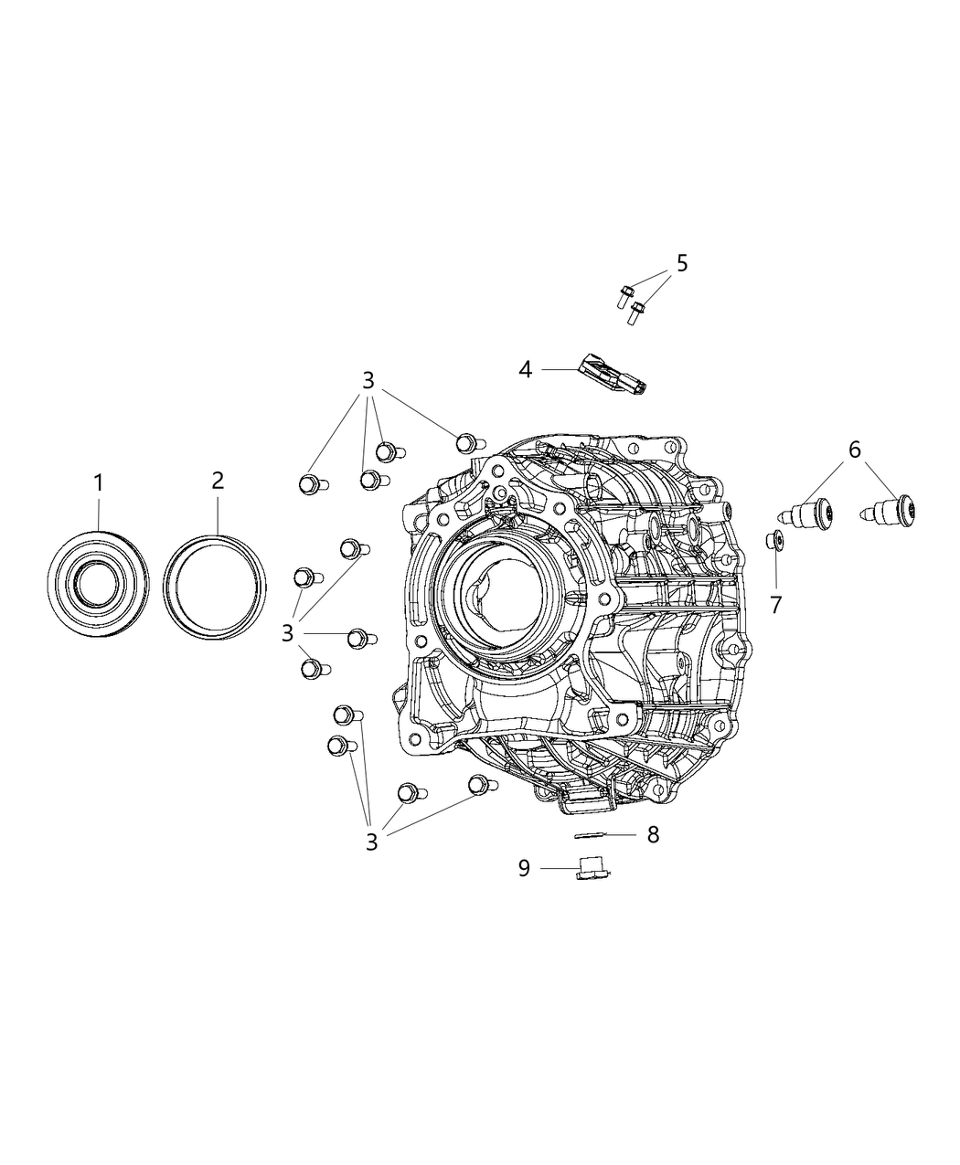 Mopar 68331276AA Bolt Hexagon Flange Head