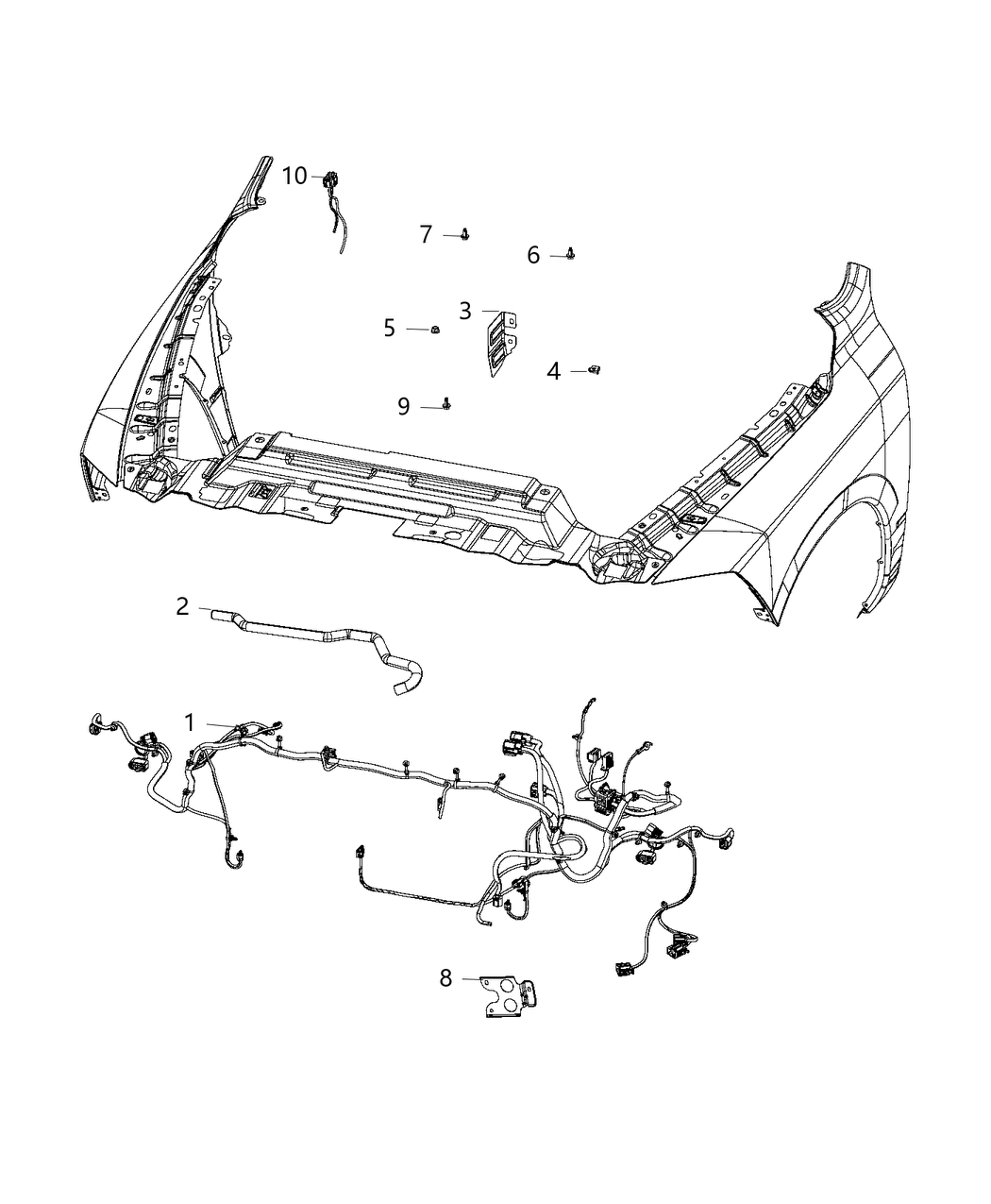 Mopar 68371287AA Wiring Front End Module 68371287AA Mopar Wiring Front End Module