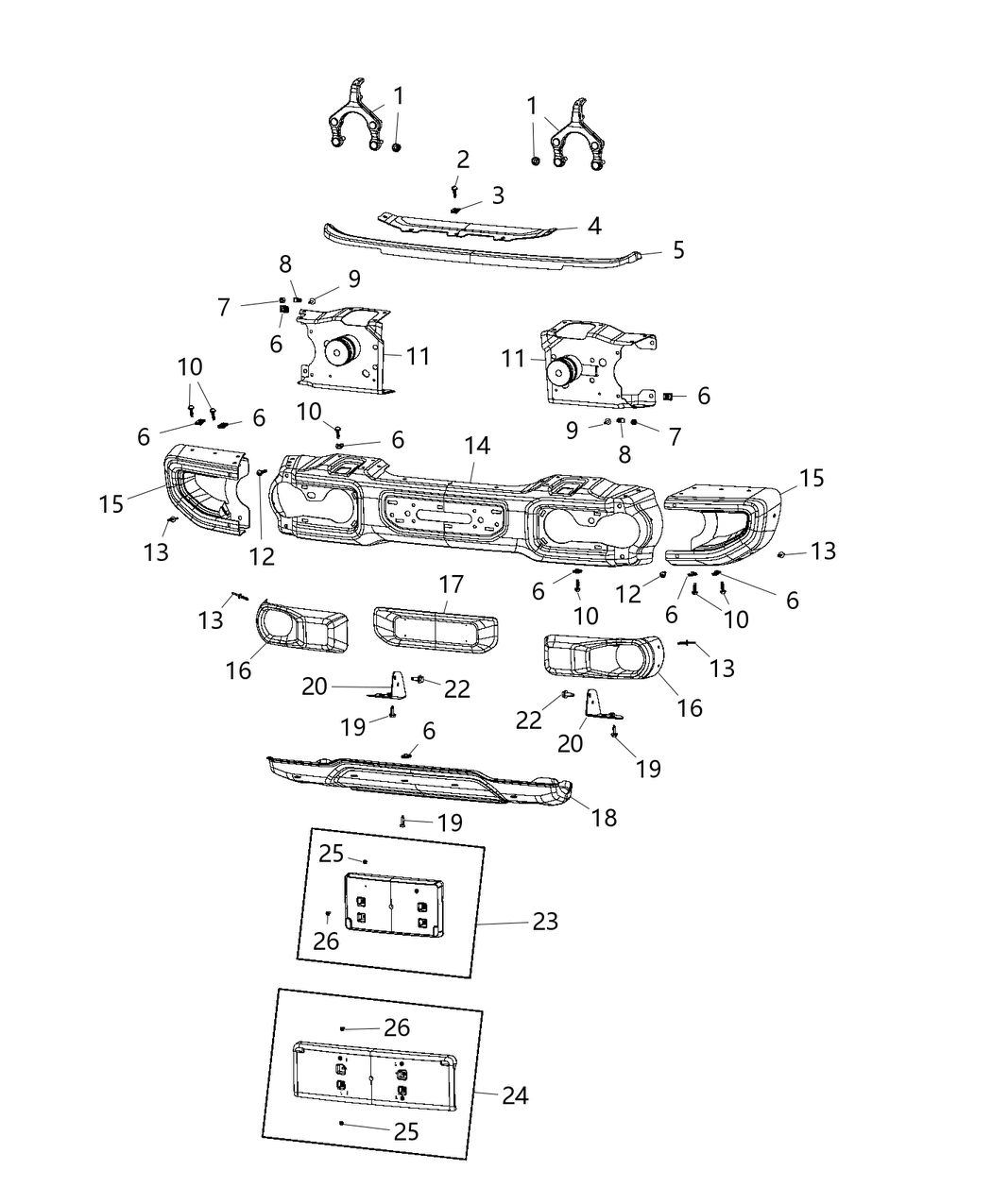 Mopar 6SX10RXFAA Cover Tow Hook