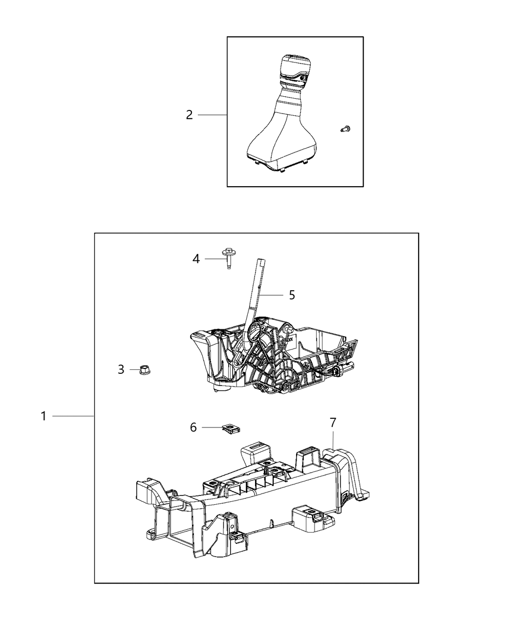 Mopar 5ZW581R3AD Knob Transfer Case Shift