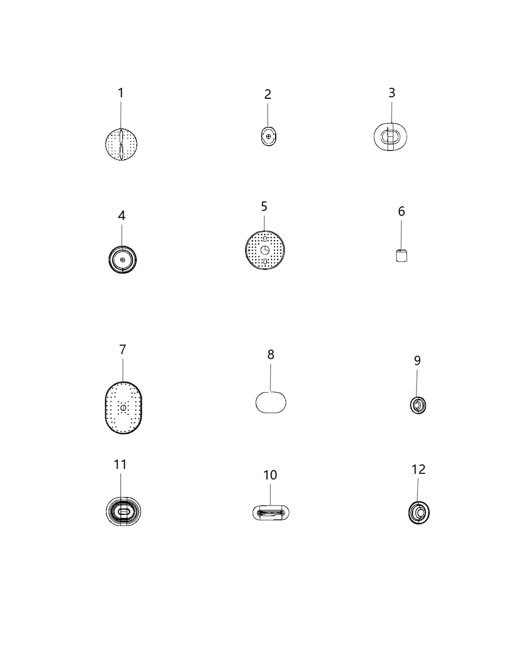 Mopar 68357140AA Plug Floor Pan