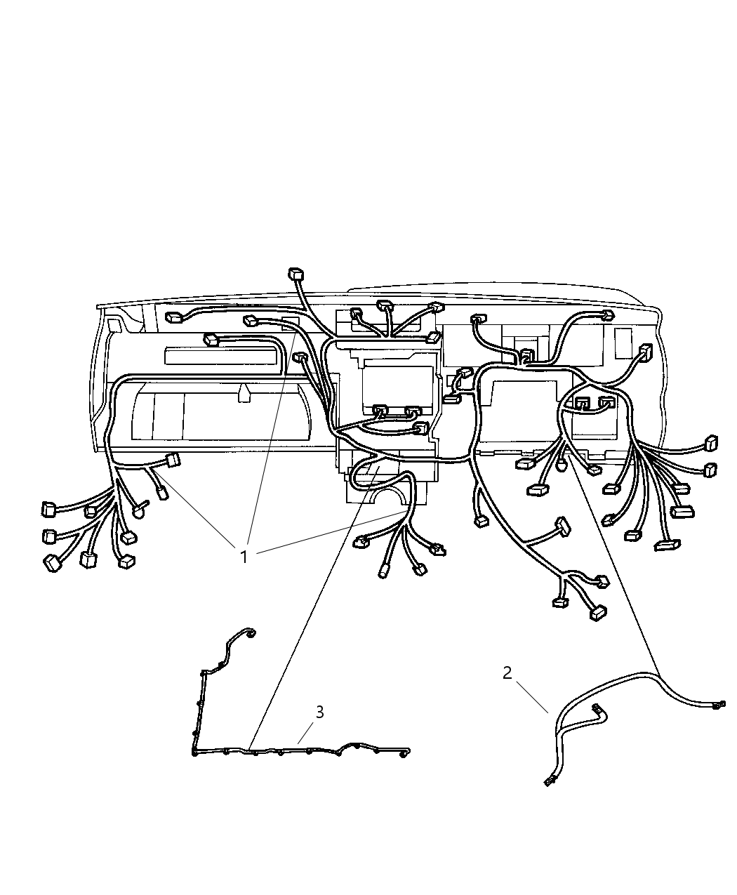 56047989AD Mopar Wiring Instrument Panel