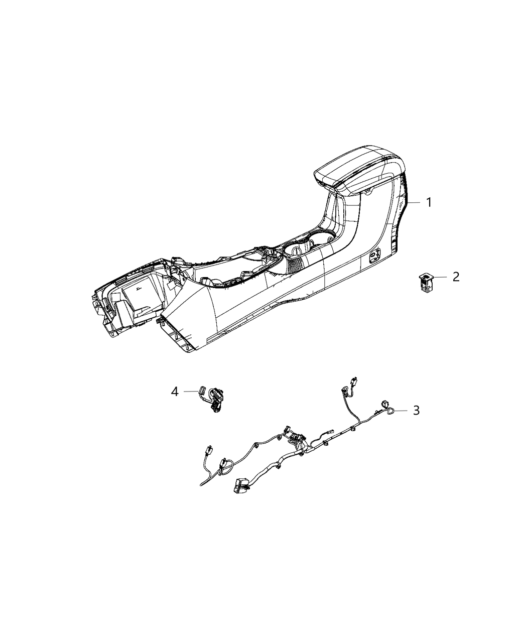 Mopar 68294788AD Wiring Jumper Console Mopar 68294788AD Wiring Jumper Console