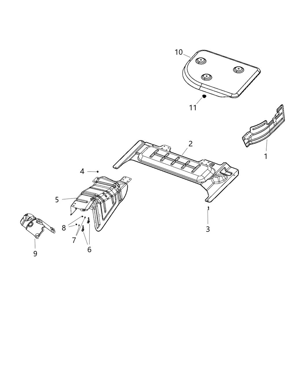 Mopar 68245820AA Shield Heat 68245820AA Mopar Shield Heat