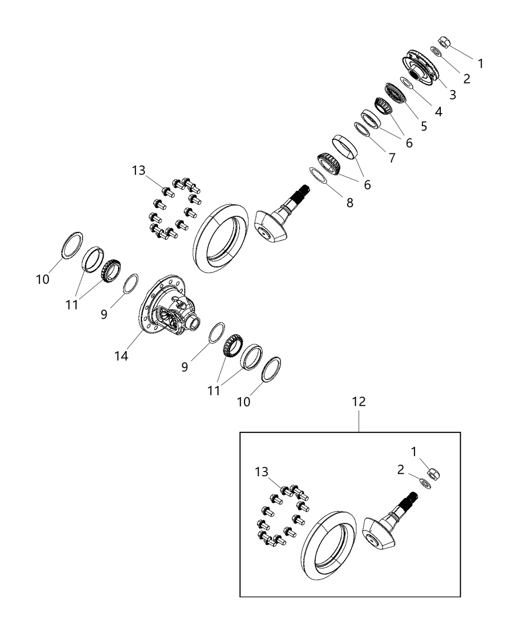 Mopar 68435739AA Shim Differential Bearing