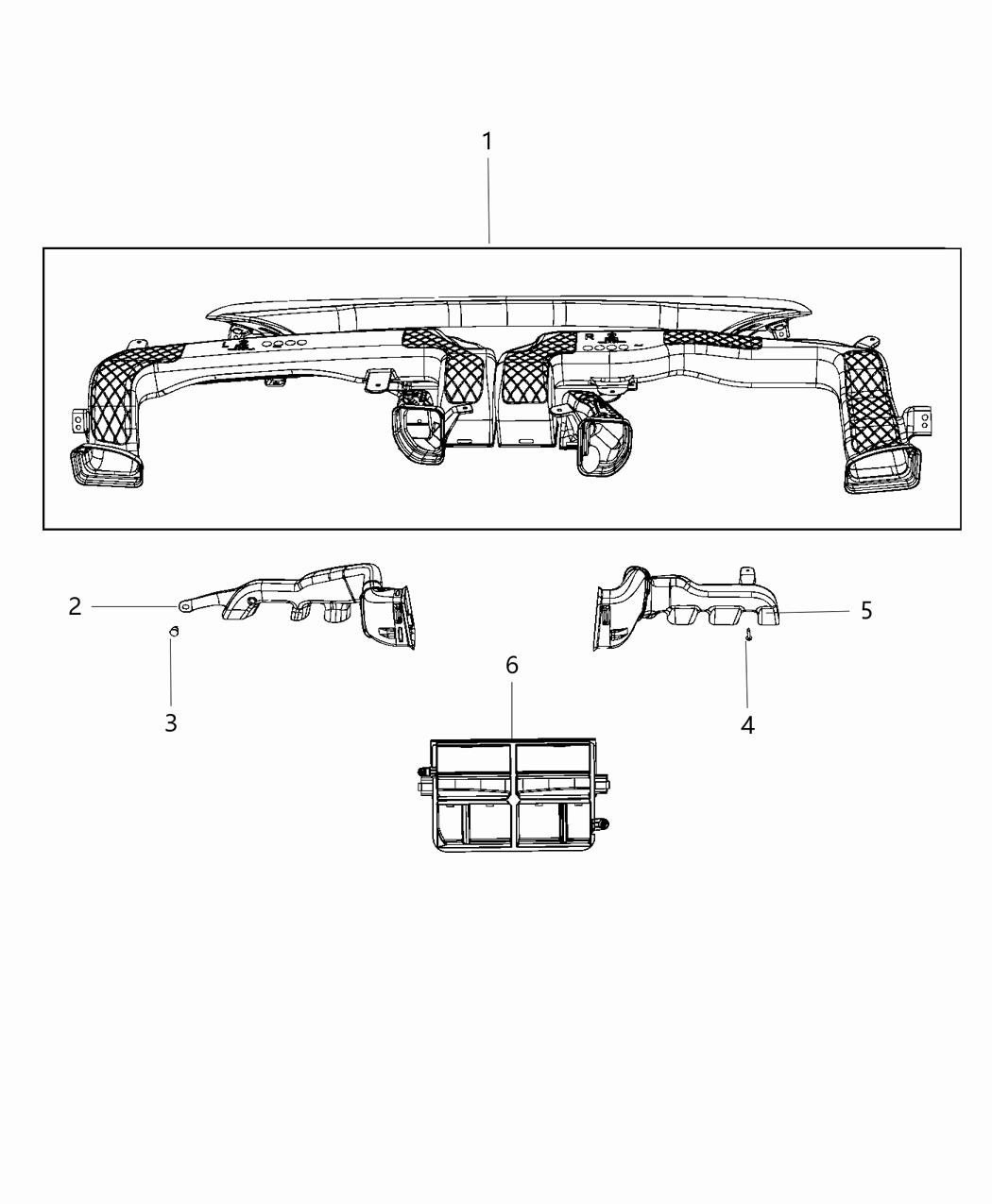Mopar 68247684AC Adapter Air Duct 68247684AC Mopar Adapter Air Duct
