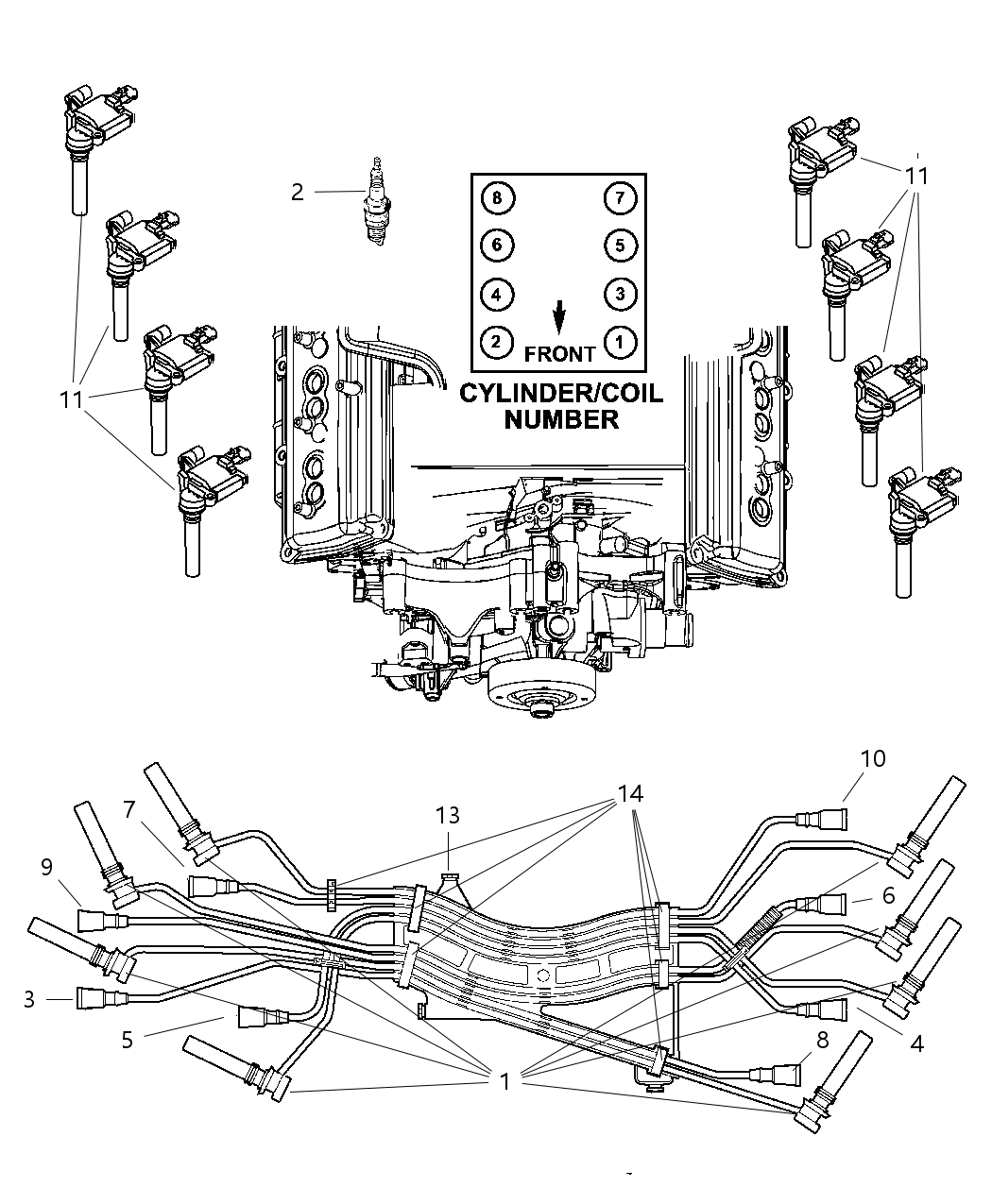 Mopar 56028380AB Cable Ignition