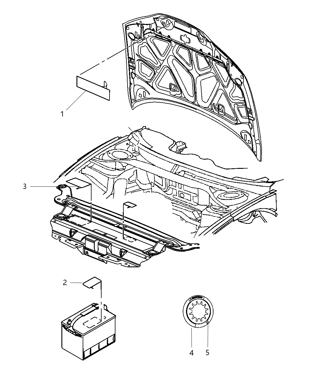 Mopar 68366299AA Label Vehicle Emission Control Information