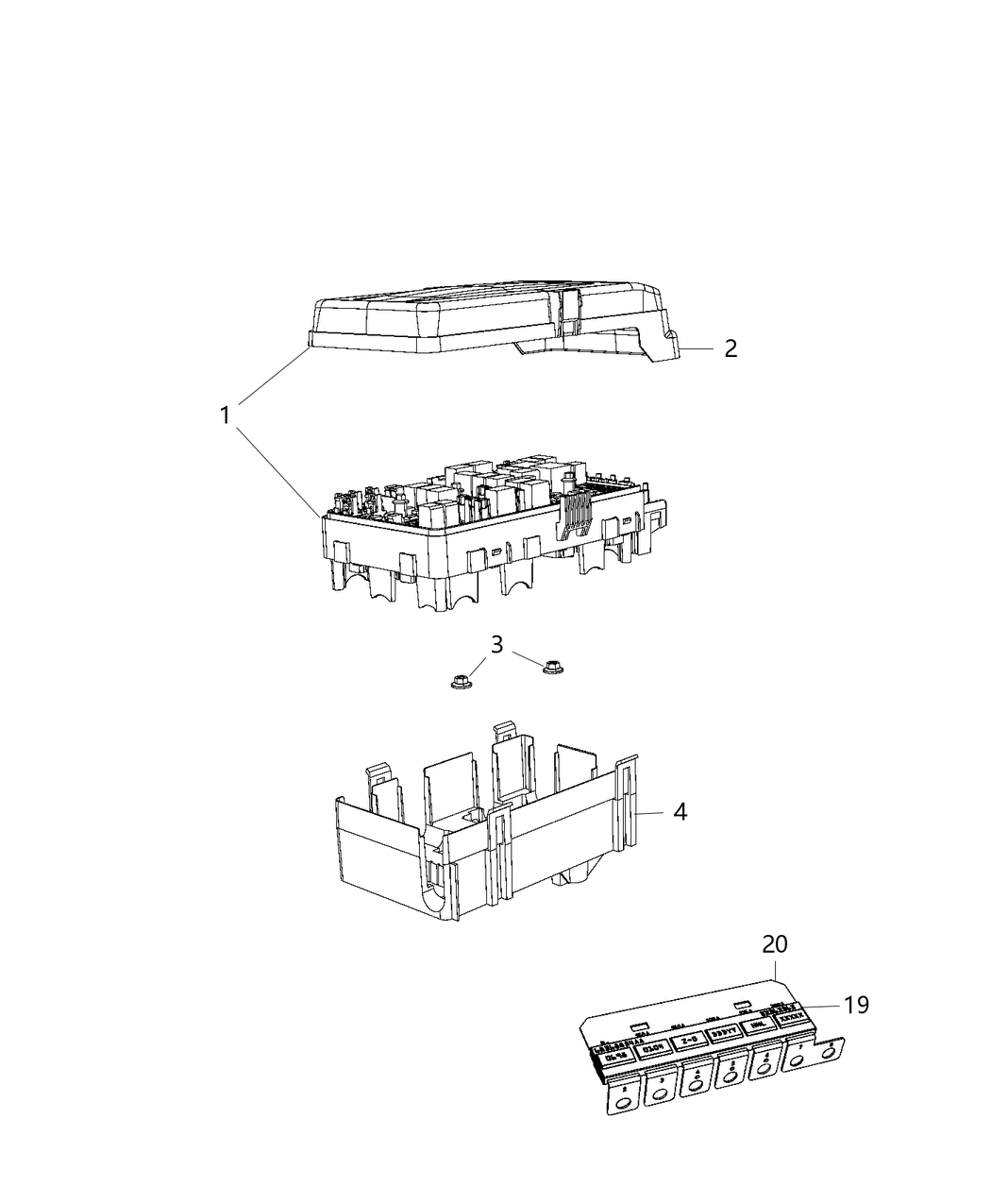 Mopar 68370554AB Power Distribution Center
