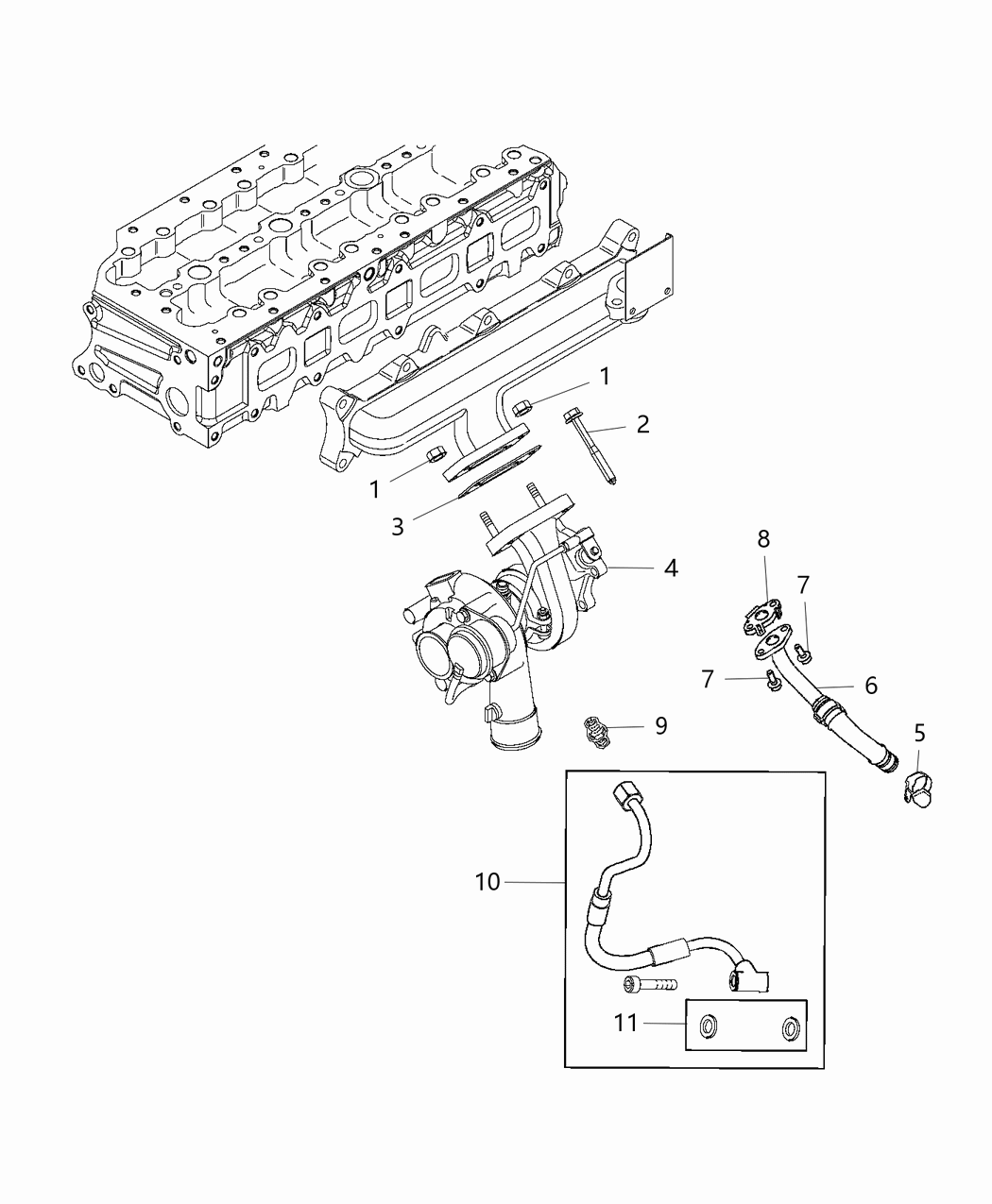 Mopar 68330844AA Bolt Hexagon Flange Head