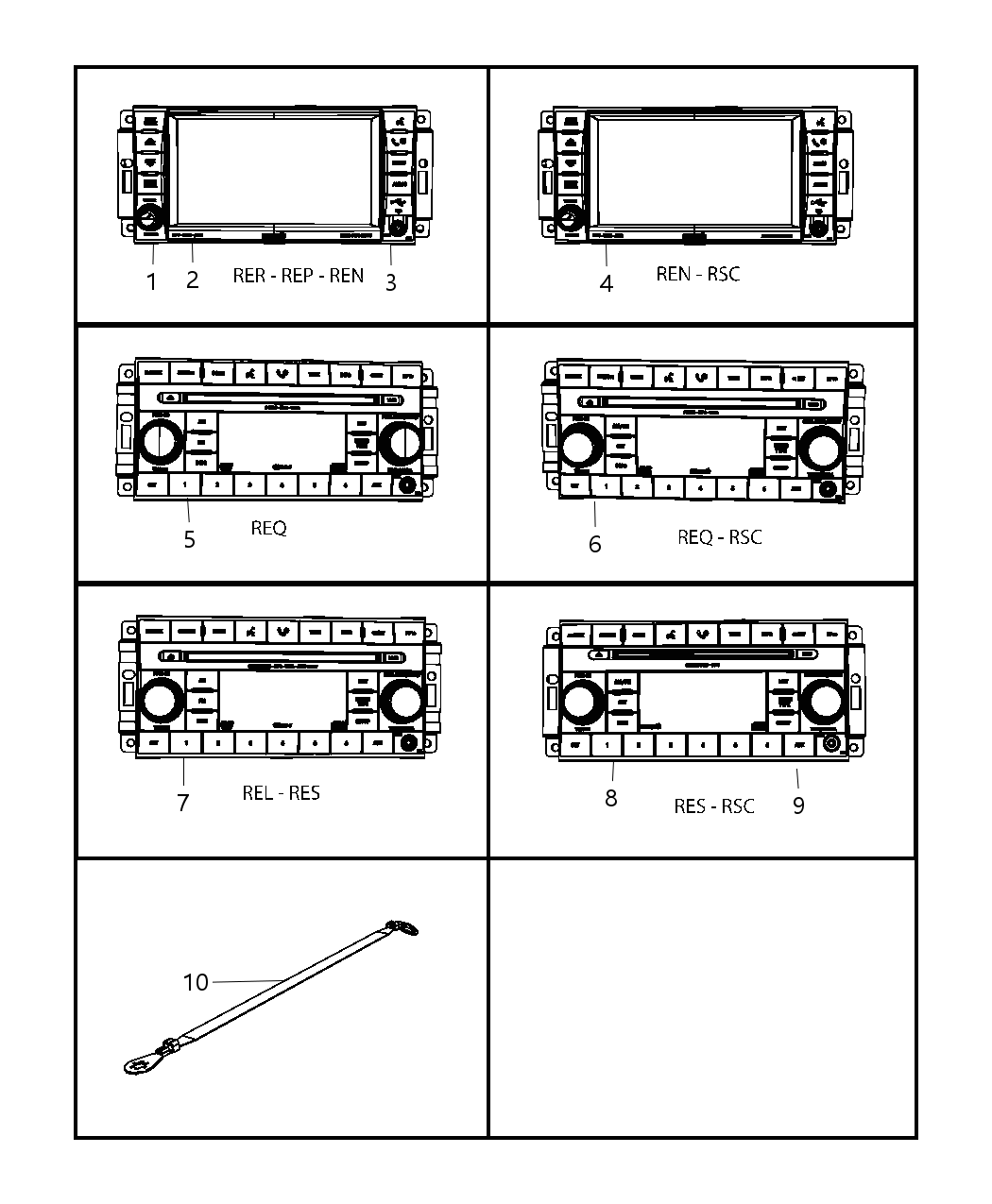 Mopar 5064405AD Radio Mw / FM / Dvd / Hdd / Nav