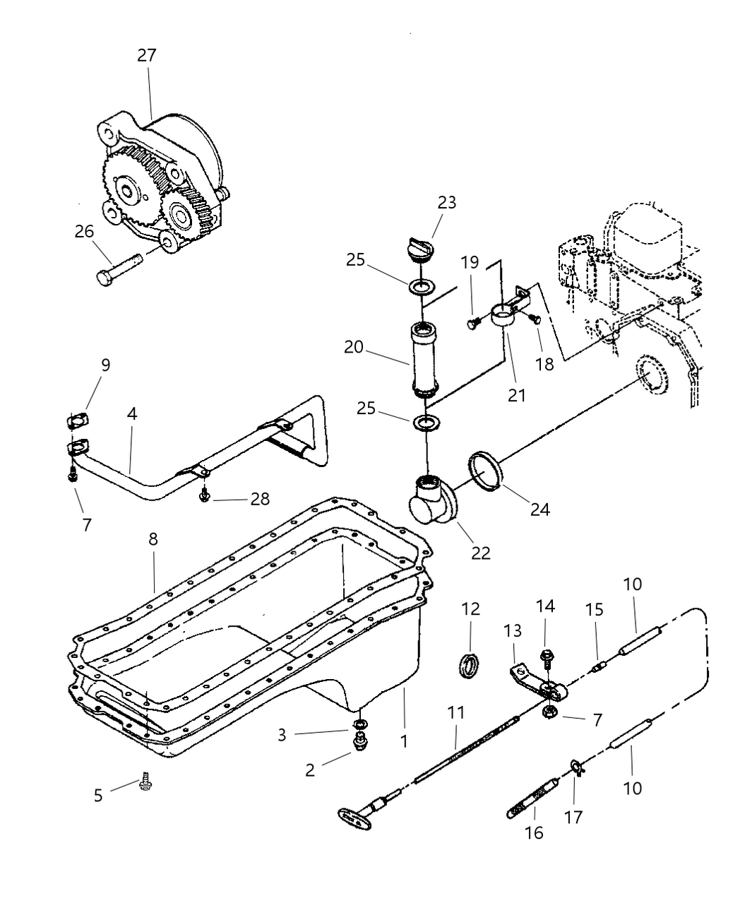 Mopar 4429611 Tube, Oil Filler