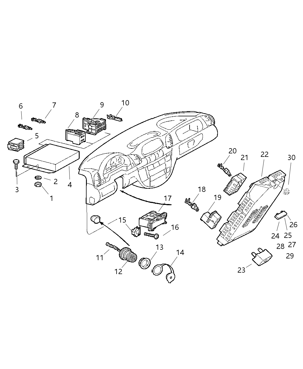 Mopar 5104644AA Fuse 25 A Sprinter