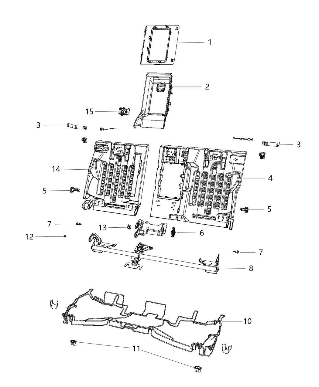 Mopar 68248928AA Clip Wiring Bushing Retaining Clip