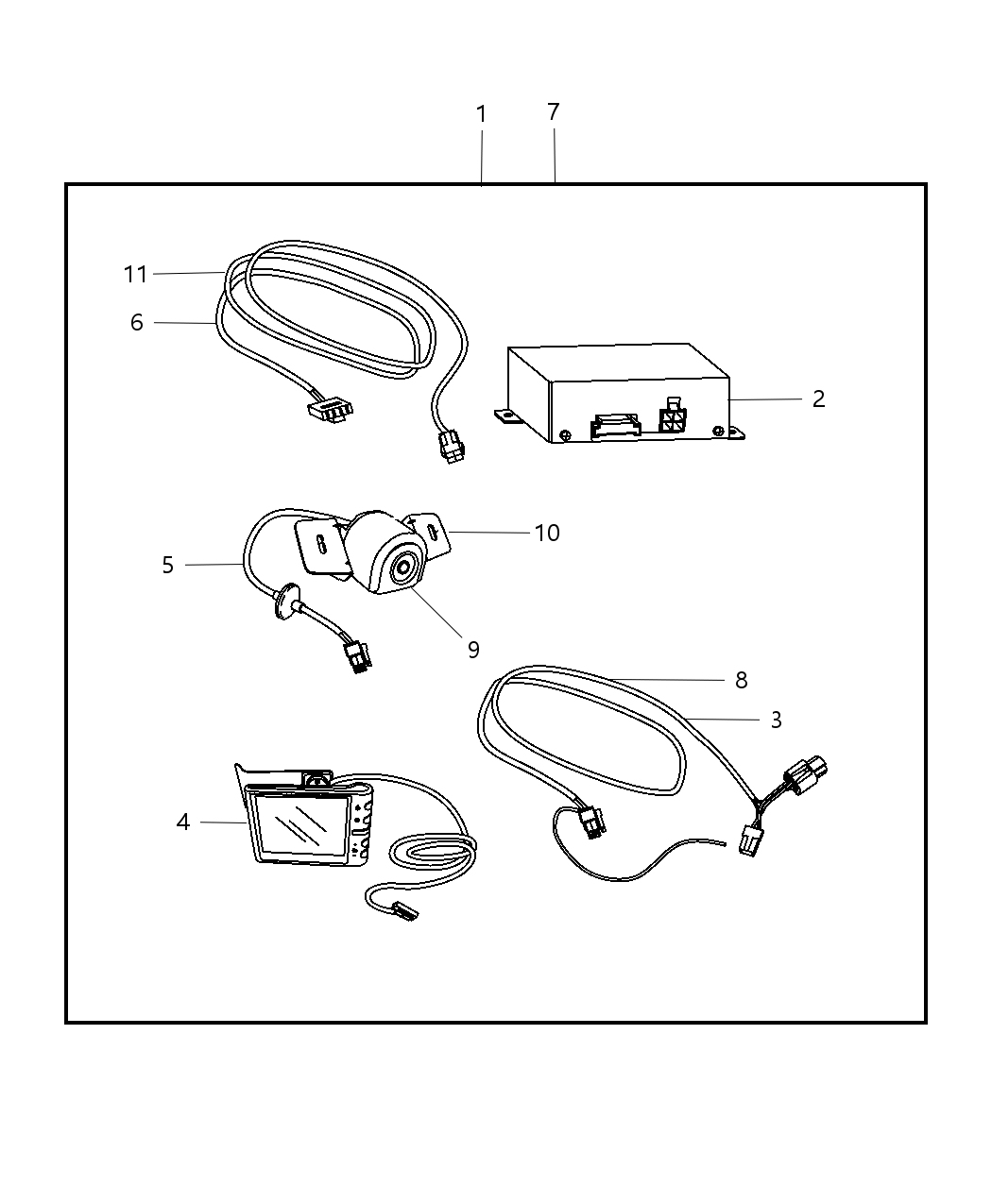 82210145AC Mopar Camera Kit Back Up