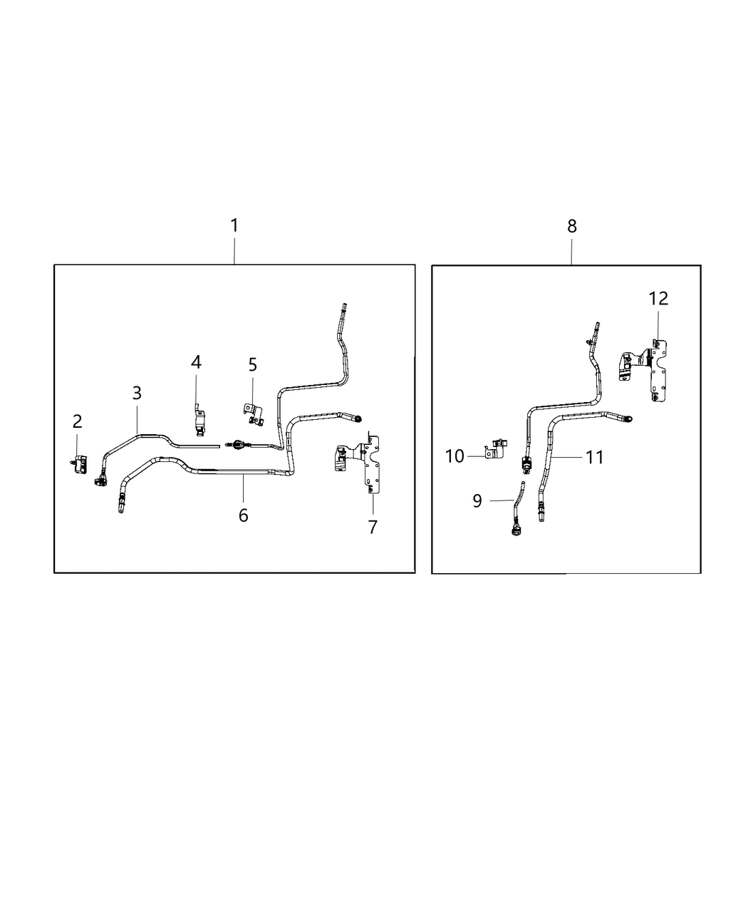 Mopar 68460969AB Bundle Fuel Supply And Vapor Line