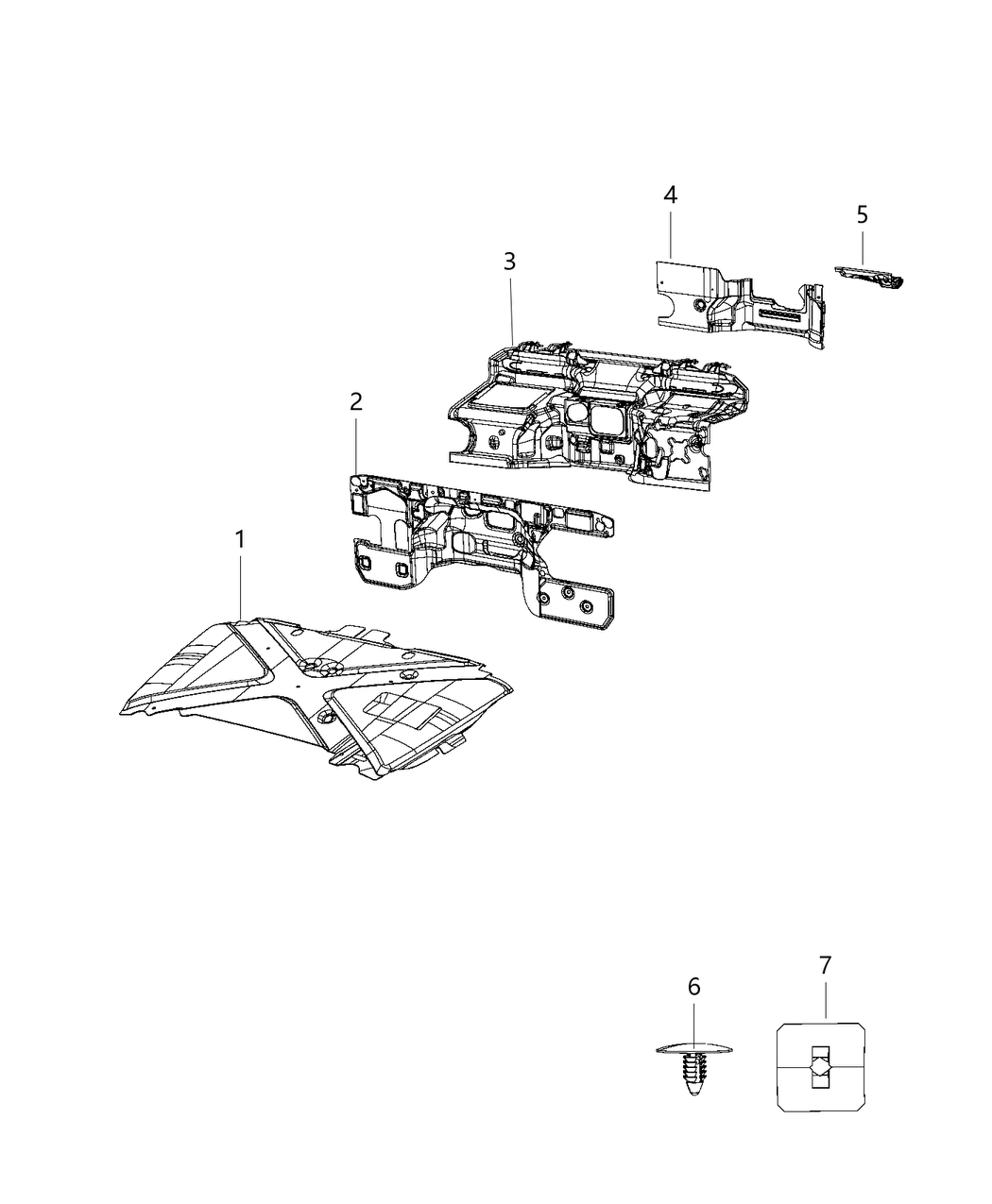Mopar 5057713AE Silencer Dash Panel 5057713AE Mopar Silencer Dash Panel