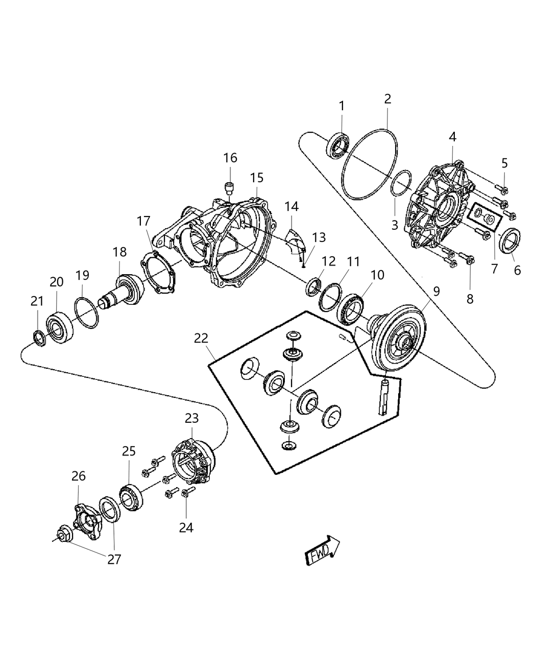 Mopar 68144493AA Housing Differential