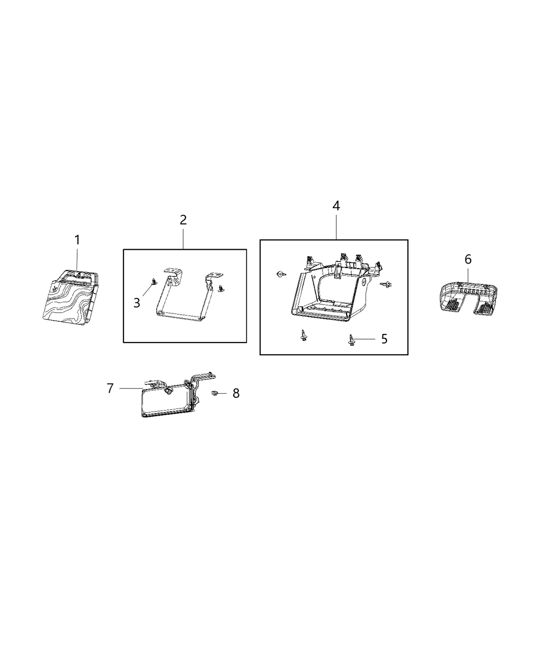 Mopar 68484709AD Camera Forward Facing 68484709AD Mopar Camera Forward Facing
