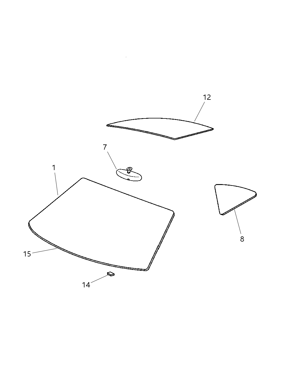 Mopar 5114066AA Reinforcement Roof Panel 5114066AA Mopar Reinforcement Roof Panel